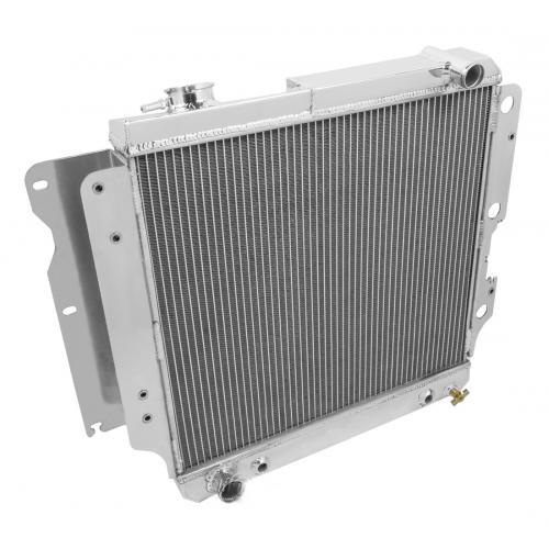 All Aluminum 3 Row Replacement Radiator, 4 & 6 Cyl Engine, 1987-91 Jeep Wrangler (YJ)