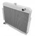 Replacement Aluminum 3 Core Radiator Assembly, Fits 1972-86 CJ5, CJ7 with 6 or 8 Cylinder Engine.