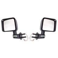 Door Mirror Kit with Turn Signals, Black, 07-13 Jeep Wrangler (JK)