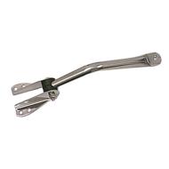 Mirror Arm & Bracket, Stainless Steel, Left Side, 55-86 Jeep CJ Models