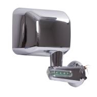 Door Mirror with LED Signals, Chrome, Right, 07-13 Jeep Wrangler (JK)