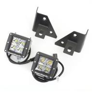 Windshield Bracket LED Kit, Square, 76-95 CJ/YJ