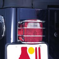 Euro Tail Light Guard, Stainless, 76-06 CJ Wrangler