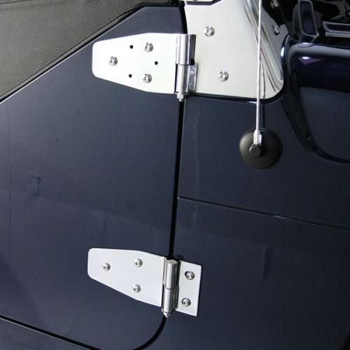 Windshield Hinges, 97-06 Jeep Wrangler, Stainless