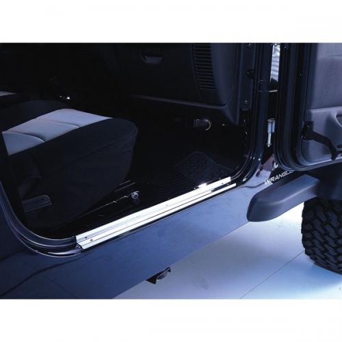 Door Entry Guards, Stainless Steel, 97-06 Jeep Wrangler