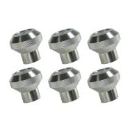 Dash Knob Set, Billet Stainless Steel, 76-86 Jeep CJ Models