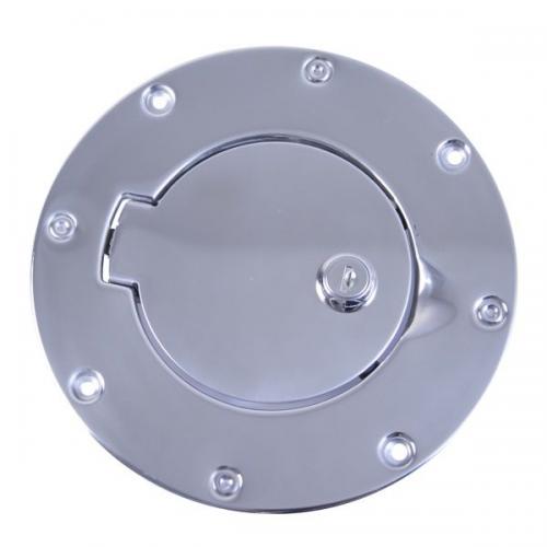 Gas Hatch Cover TJ 1997-06 Polished Stainless Steel Locking