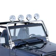 Full Frame Light Bar, Stainless, 97-06 Wrangler