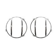 Euro Guard Headlight Stainless Steel JK Wrangler 07-10, Pair