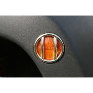 Euro Guard Side Marker Lights Polished Stainless Steel JK Wrangler 07-10