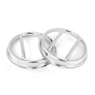 Euro Guard Fog Light Covers, Stainless Steel, Rugged Ridge, Jeep Wrangler (JK) 07-10, Pair