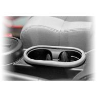 Front Cup Holder Trim, Brushed Silver, 07-10 Jeep Wrangler