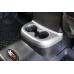 Center Cup Console, Brushed Silver, 2nd Row, 11-13 Jeep Wrangler