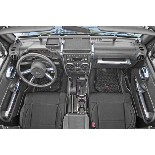Interior Trim Accent Kit, Chrome, 07-10 Jeep Wrangler (JK)