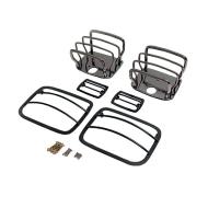 Euro Guard Kit, Black Chrome, 87-95 Jeep Wrangler (YJ)