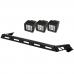 Hood Light Bar Kit, 3 Cube LED Lights, 07-14 Jeep Wrangler (JK)