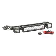 Hood Light Bar Kit, Black, 2x3