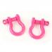 D-Shackles, 3/4-Inch, Pink, Pair;
