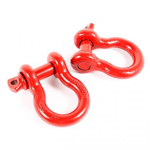 D-Shackles, 7/8-Inch, Red; Universal