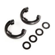 D-Shackle Isolator Kit, Black Pair, 3/4-Inch