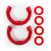 D-Shackle Isolator Kit, Red Pair, 3/4-Inch