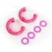 D-Shackle Isolator Kit, Pink Pair, 3/4-Inch