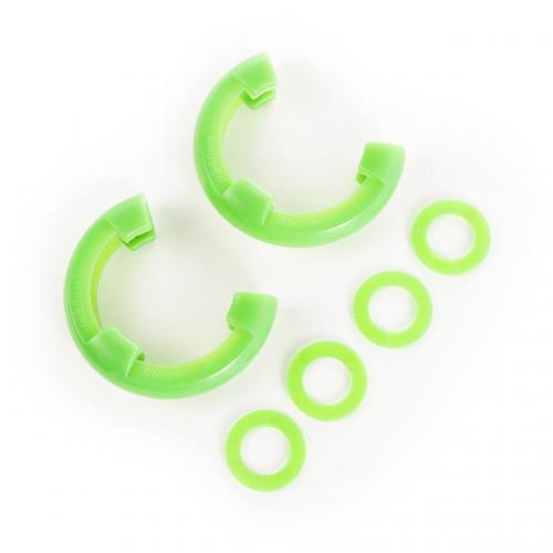 D-Ring Isolator Kit, Green Pair, 7/8-Inch