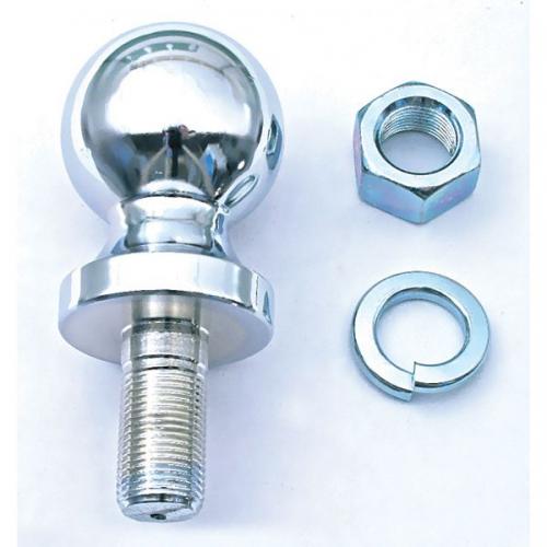 Chrome Hitch Ball AsseMBly, 2 Inch X 3/4 Inch
