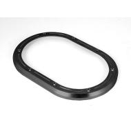 Billet Aluminum Shifter Bezel, Black, Manual, 07-10 Jeep Wrangler