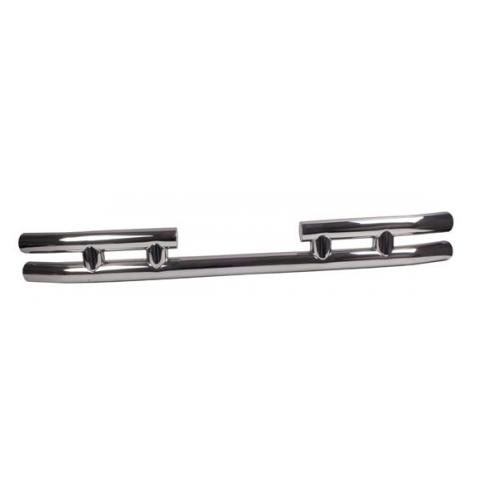 3-Inch Double Tube Rear Bumper, Stainless Steel, 87-06 Jeep Wrangler