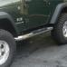 4-inch Round Side Steps, Stainless Steel, 07-13 Jeep Wrangler (JK)