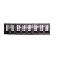 Grille Insert, Black / Gray / Chrome, 93-98 Jeep Grand Cherokee (ZJ)
