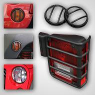 10-Piece Euro Guard Light Kit, Black, 07-13 Jeep Wrangler