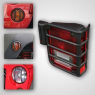 8-Piece Euro Guard Light Kit, Black, 07-13 Jeep Wrangler