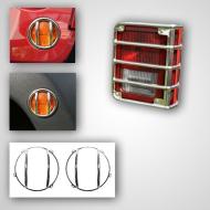 8-Piece Euro Guard Light Kit, Stainless Steel, 07-13 Jeep Wrangler