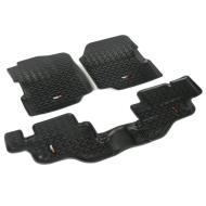 Floor Liner Kit, Black, 76-86 Jeep CJ & 87-95 Wrangler (YJ)