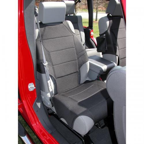 Neoprene Seat Protector Vests, Black, 07-13 Jeep Wrangler (JK)