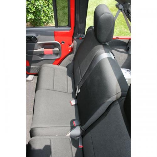 Neoprene Rear Seat Cover, Black, 07-13 Jeep Wrangler Unlimited (JK)