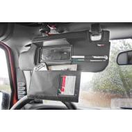 Sun Visor Organizers, Black, 10-13 Jeep Wrangler (JK)