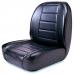Low-Back Replacement Front Bucket Seat, Black, 55-86 Jeep CJ Models (See Notes For 1955-75)