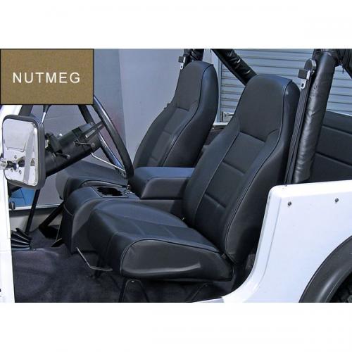 Standard Replacement High-Back Seat, Nutmeg, 76-02 Jeep CJ & Wrangler