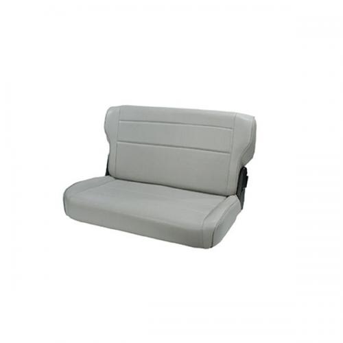 Fold & Tumble Rear Seat, Gray, 76-95 Jeep CJ & Wrangler