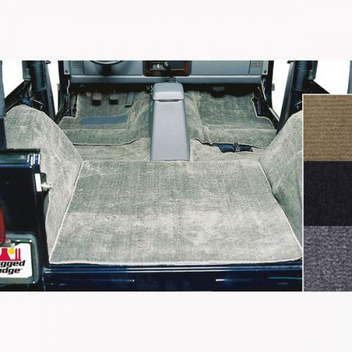Deluxe Carpet Kit, Gray, 76-95 Jeep CJ & Wrangler Models
