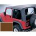 Soft Top, Dark Tan, Clear Windows, 97-02 Jeep Wrangler (TJ)