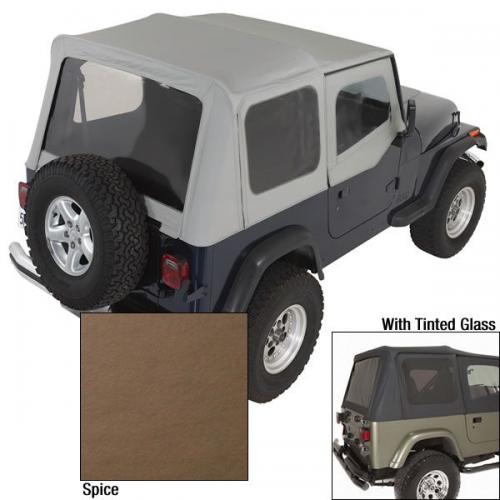 XHD Soft Top, Spice, Tinted Windows, 88-95 Jeep Wrangler (YJ)