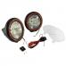 Hid Off Road Fog Light Kit, Pair Of Lights W/ Wiring Harness, 7-In Round Black, Composite Housing,  Rugged Ridge
