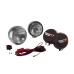 Hid Off Road Fog Light Kit, Pair Of Lights W/ Wiring Harness, 6-In Round Stainless Steel, Rugged Ridge