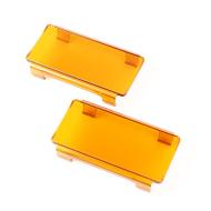 6 Inch LED Light Cover, Pair, Amber