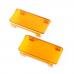 6 Inch LED Light Cover, Pair, Amber
