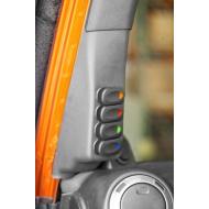 A-Pillar 4 Switch Pod Kit, Black, Left Side, 11-13 Jeep Wrangler (JK)